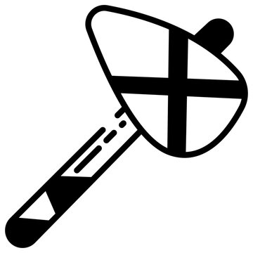 Pillor  glyph and line vector illustration