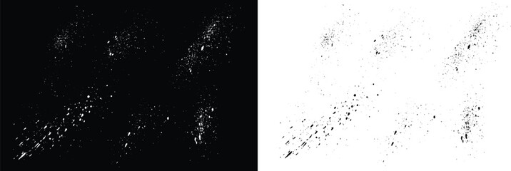 Set of different hand-drawn black and white brush stroke isolated splatter splash background. Bundle of brushes texture background