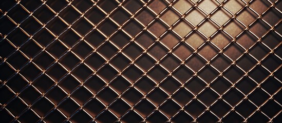 Metallic metal net grid backdrop