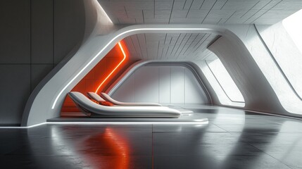 In a futuristic setting, it exudes charisma with its sleek design and confident demeanor