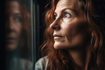 woman in recovery from mental illness, immigration or incarceration - obrazy, fototapety, plakaty