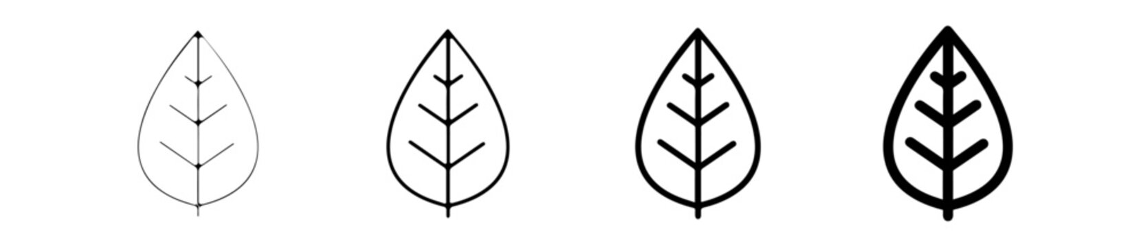 Icones symbole logo feuille arbre detail