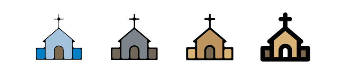 Icones symbole religieux culte eglise couleur
