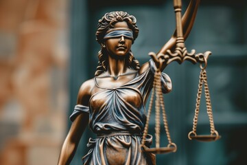 Obraz premium Human rights statue of justice