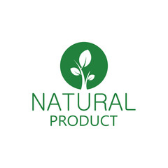 natural product icon on white background