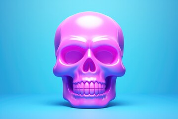 Little skull 3D Image isolated on clean studio background