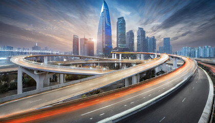 Fototapeta premium 未来的な高速道路