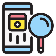 Marketing icon - colorline style