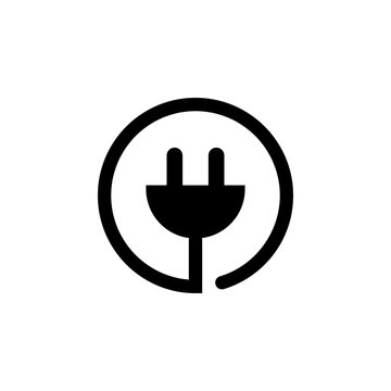 Electric Plug Flat Vector Icon