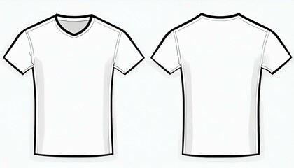 Shirt Mockup for Product Design - T-shirt Template for Logo Placement and Branding