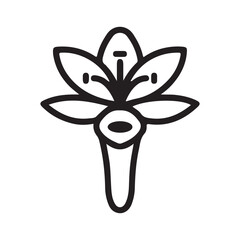 flower icon vector ilustration logo design