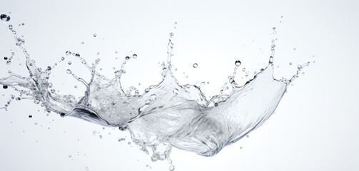 Water splash stock isolated on white background