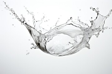 Water splash stock isolated on white background