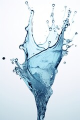 Water splash stock isolated on white background