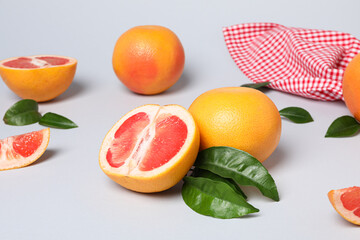Juicy summer fruit - grapefruit, concept of fresh food
