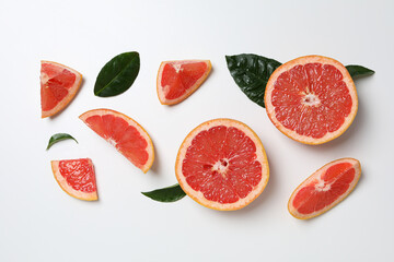Juicy summer fruit - grapefruit, concept of fresh food