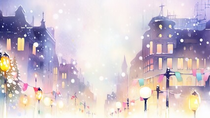 冬の街並みの明かり_3