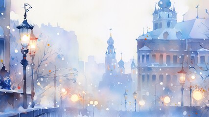 冬の街並みの明かり_7