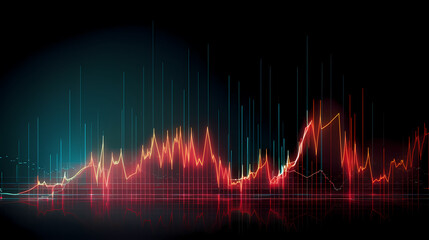 Stock market abstract background, economic and infographic concept