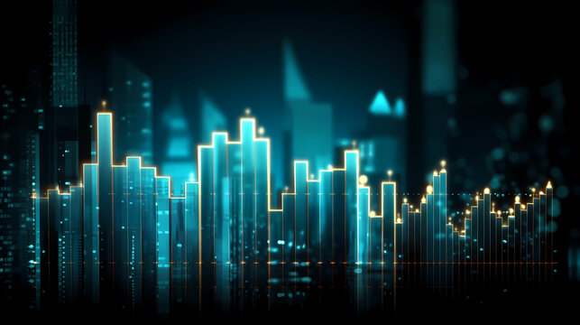 Stock market abstract background, economic and infographic concept © Derby