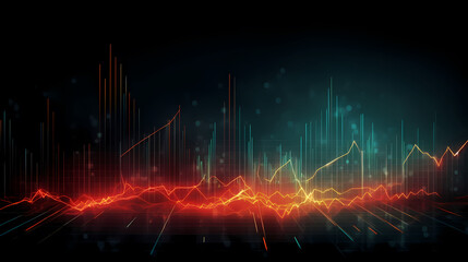 Stock market abstract background, economic and infographic concept