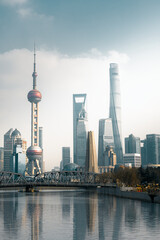 City, Shanghai, China, travel, skyscrapers
