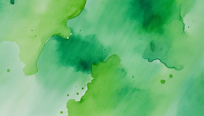 Green watercolor background.