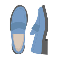 shoes in flat style vector