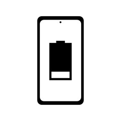 Smartphone Battery Charging Filled Icon | Charging Icon | Smartphone Charging Level Indicator [20%]