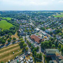 Fototapeta na wymiar Die Stadt Vilsbiburg in Niederbayern im Luftbild