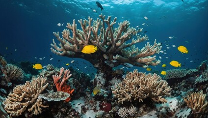 Fototapeta na wymiar reefs in the sea