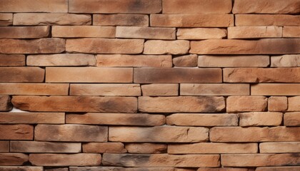 Neutral Beige Bricks Wall Texture Background