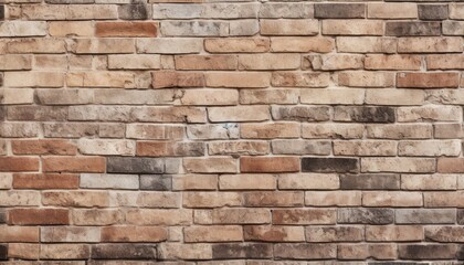 Soft Old Beige Bricks Wall for Textured Background