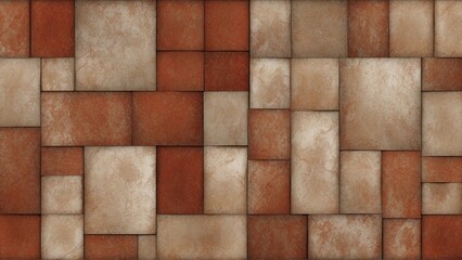 vintage wall tiles, aged background with square stone material