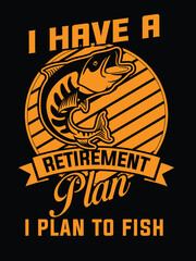Fishing T-shirt Design vector