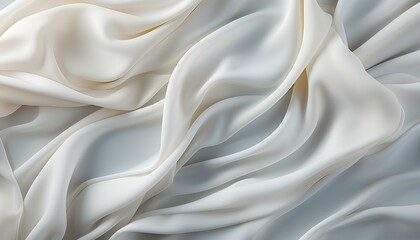 Obraz premium white silk background. luxurious smooth silk texture. white silky smooth fabric. white shiny satin background. white background