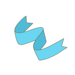 Blue ribbons elements