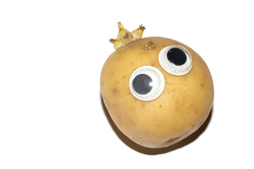 Silly Food Potato Vegetable with Goggly Wobbly Eyes on them