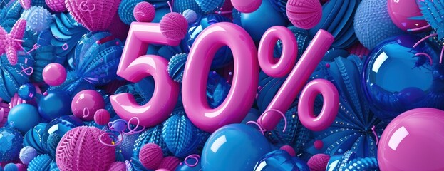 Colorful Balloons Floating in the Air 50% Off 