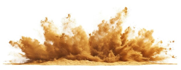 Dirt Explosions in the Air sand explosion - obrazy, fototapety, plakaty