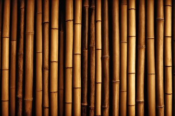 Brown bamboo stick pattern background.