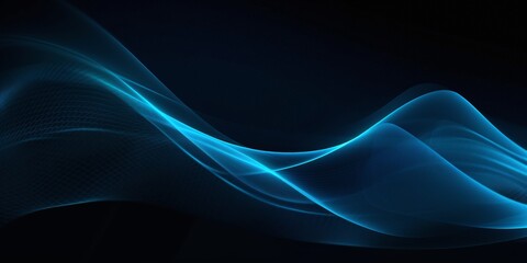 Abstract colored dynamic waves. Modern abstract cover. Blue curve lines.