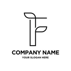 Initial F Logo Design