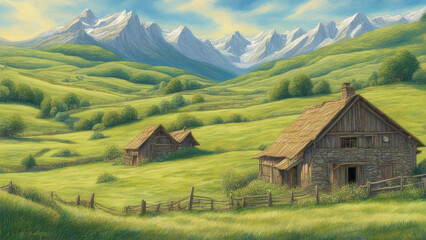 Obraz premium A Vibrant Journey Through Art History