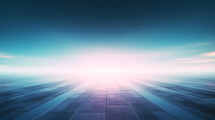 Abstract futuristic empty floor, future planning concept