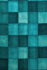Teal square checkered carpet texture 