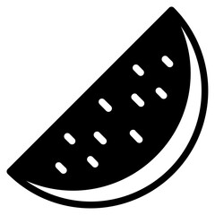 Watermelon glyph icon