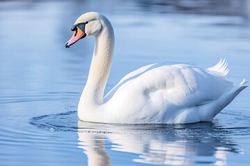 Obraz premium swan on the lake.