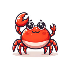 cratoon crab - transparent background
