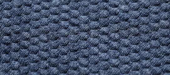 Texture of soft blue fabric as background, top view